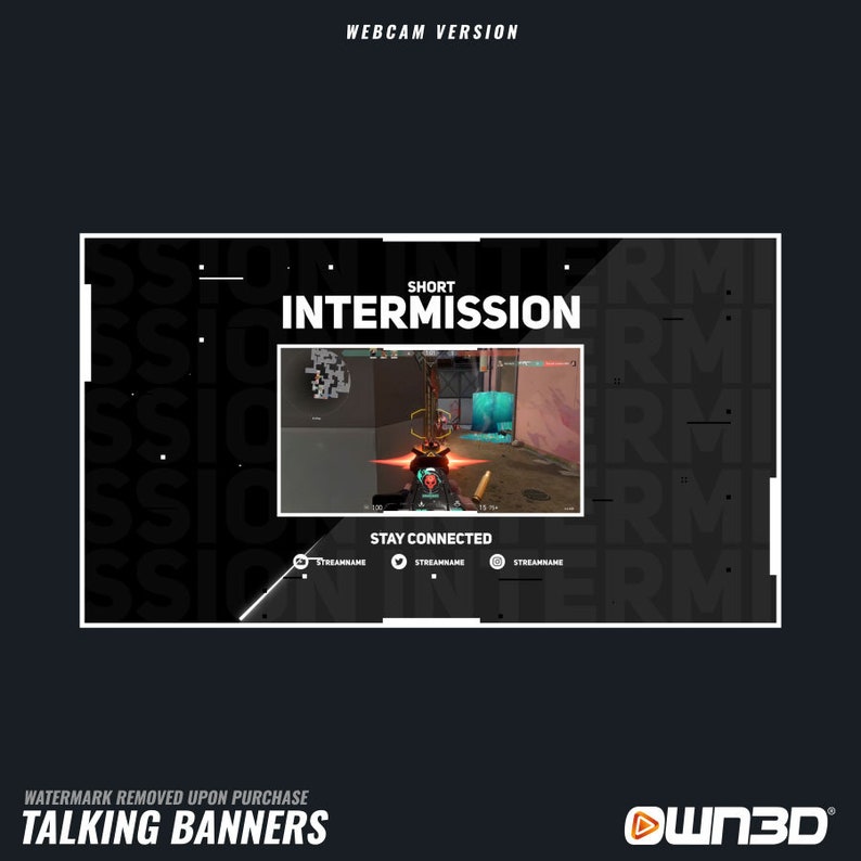 Animated Twitch Overlay Package Clean Valo [twitch | Kick | Youtube] - Etsy