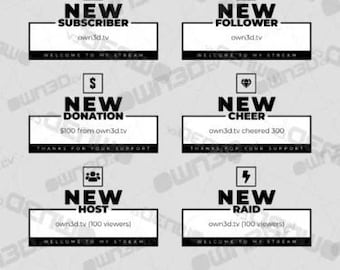 Alertas de Twitch de BlackWhite