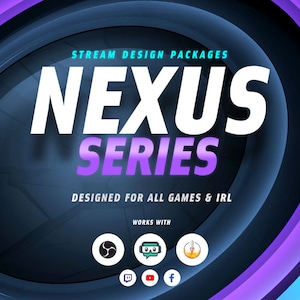 Animiertes Twitch Overlay Paket Nexus [Twitch | Kick | YouTube]