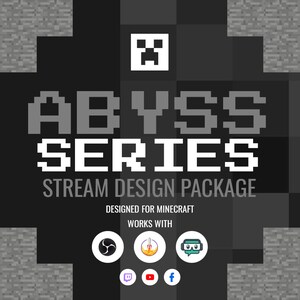 Animated Twitch Overlay Package Abyss [Twitch  | Kick | YouTube]