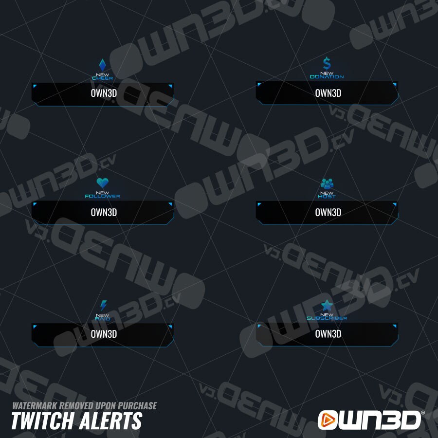 Animated Stream Overlay Package Clarity [twitch | Kick | Youtube] - Etsy