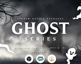 Fantasma de paquete de superposición de transmisión animada [Twitch/Kick/YouTube]
