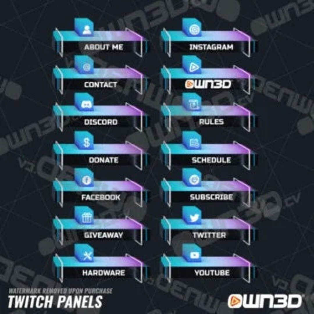 Aspect Premium Twitch Panels [twitch | Kick] - Etsy