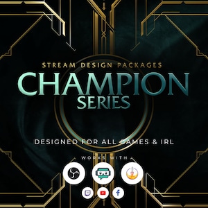 Animiertes Twitch Overlay Paket Champion [Twitch | Kick | YouTube]