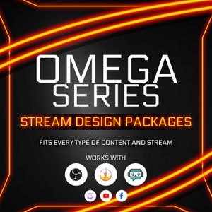 Animated Stream Overlay Package Omega [Twitch  | Kick | YouTube]