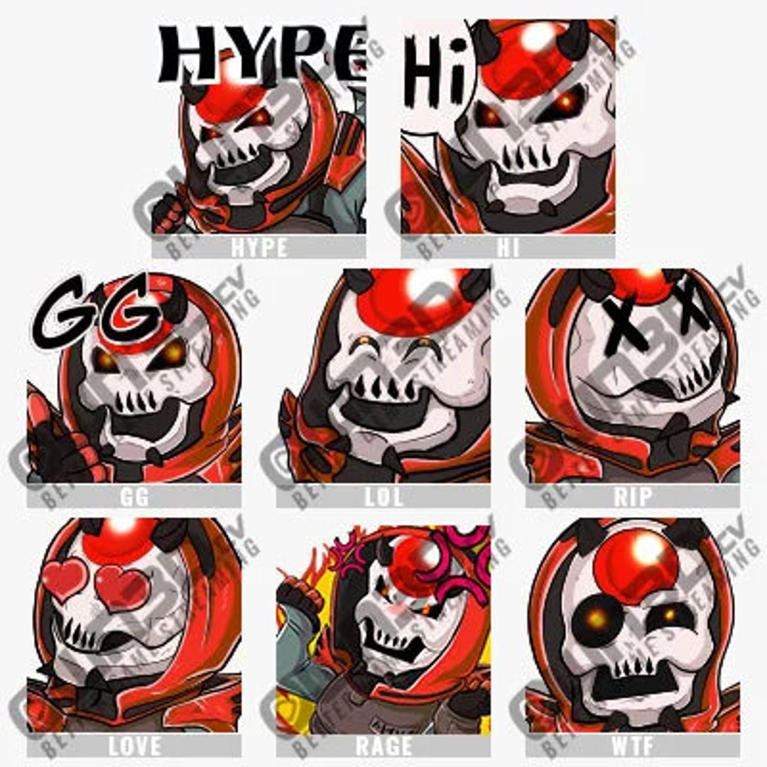 Skulls Twitch Sub Badges - 6 Pack - OWN3D