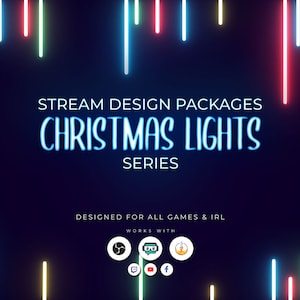 アニメーション ストリーム オーバーレイ クリスマス ライト [Twitch | Kick | YouTube]