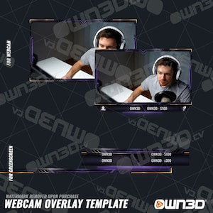 Elitex Webcam Overlay / Animated Cam Template