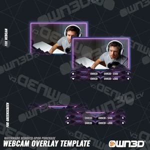 Synthrunner Webcam Overlay / Animated Cam Template