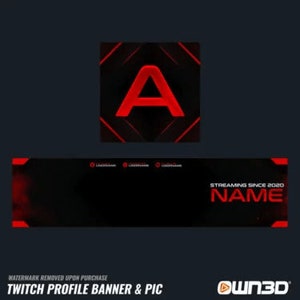 Damask Twitch Banners
