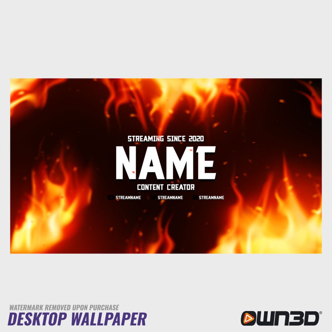 Animated Twitch Overlay Package Flames [twitch | Kick | Youtube] - Etsy