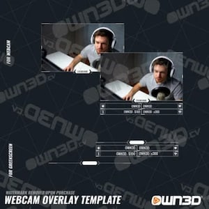 Minimal Webcam Overlay / Animated Cam Template