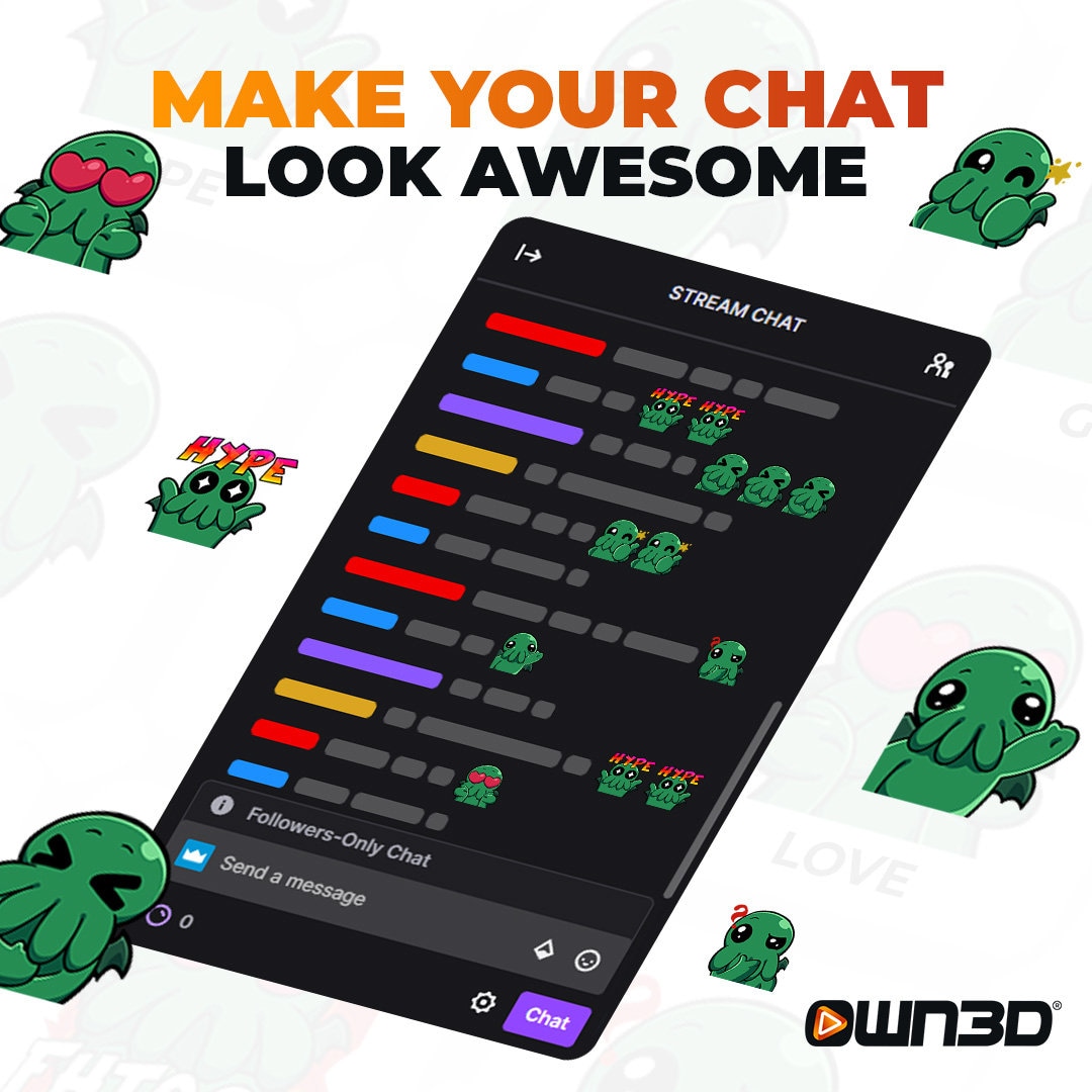 Cthulhu Animated Sub Emotes - 8 Pack [twitch | Kick | Discord] - Etsy