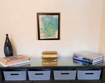 Burbujas azules/verdes Acrílico Pour