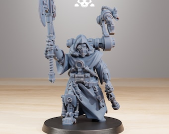 Commander - Scavenger StationForge Miniatures - 1 Figure - Station Forge Miniatures Figure Set - 28 mm Tabletop 3D Print