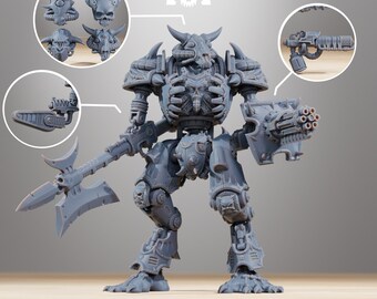 Armageddon - Pythonicus StationForge Miniatures - 1 figura - Juego de miniaturas Station Forge - Impresión 3D de mesa de 28 mm