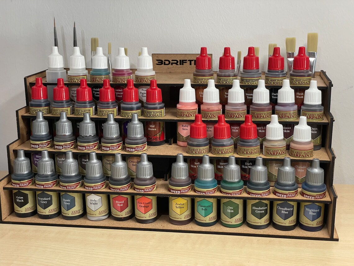 Paint Rack Paint Stand Organizer for the Army Painter Acrylic Etsy