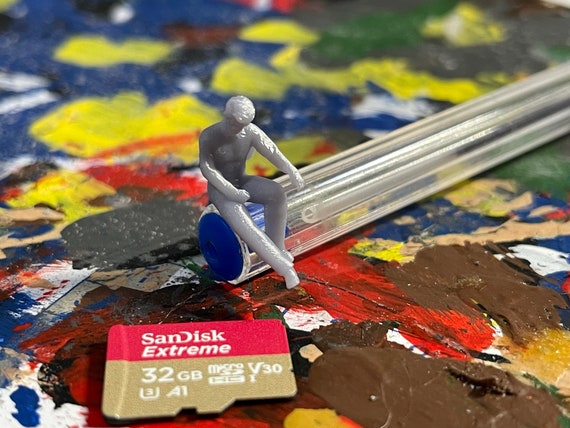 60 Stück H0-Figuren Unbemalt, Maßstab 1:87 – Realistisch Für Modelleisenbahn-Szenen & Dioramen