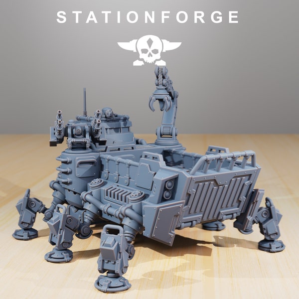 Transport Panzer - Scavenger StationForge Miniaturen - 1 Modell - Station Forge Miniaturen Figuren Set -  28mm Tabletop 3D Druck 8k