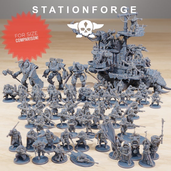 Commandos - Grimguard Stationforge Miniatures - 10 Figures Set