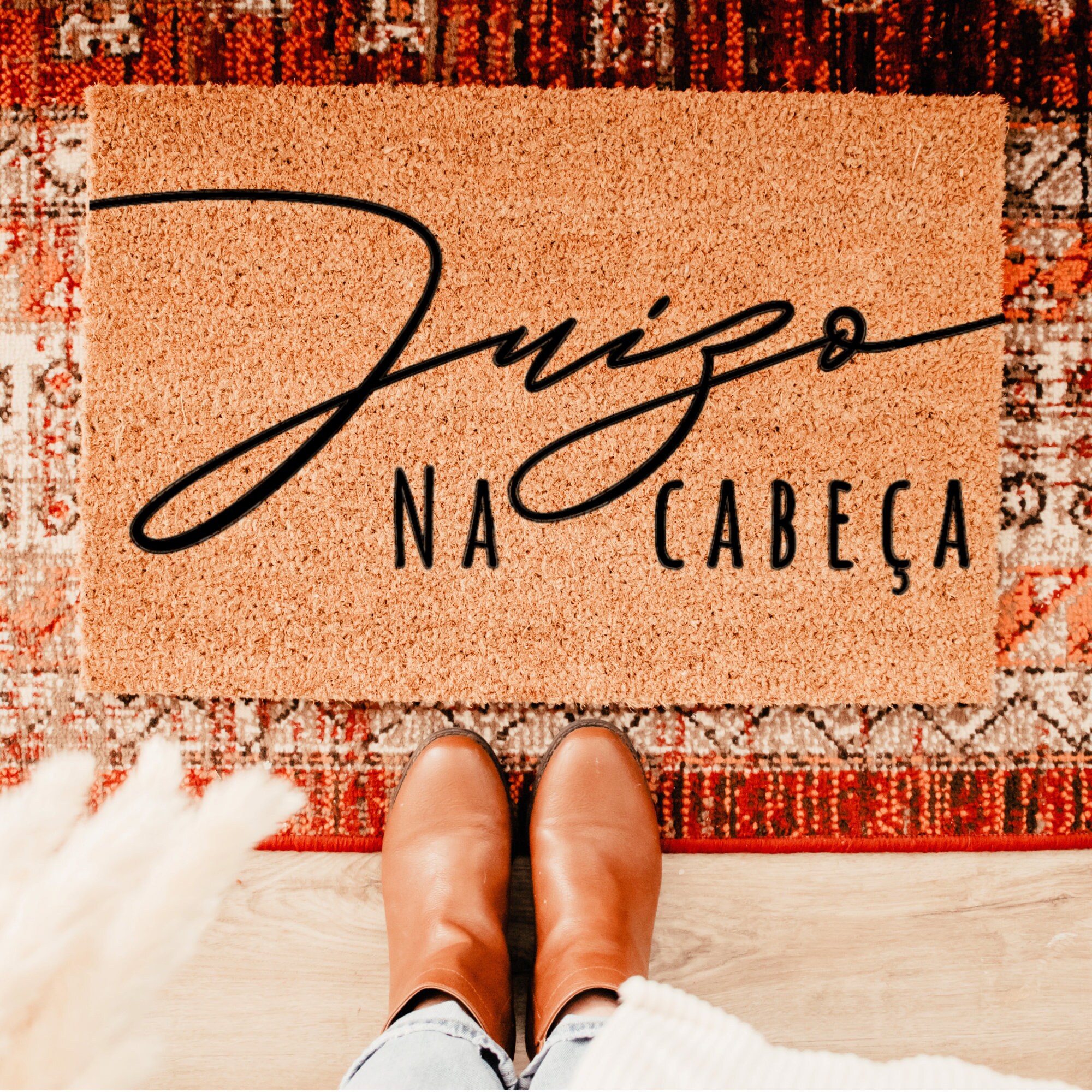 Juízo Na Cabeça Portuguese Welcome Mat