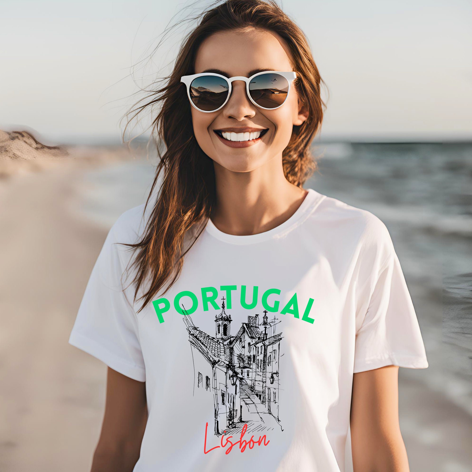 Lisbon Portugal Travel Jersey Tee
