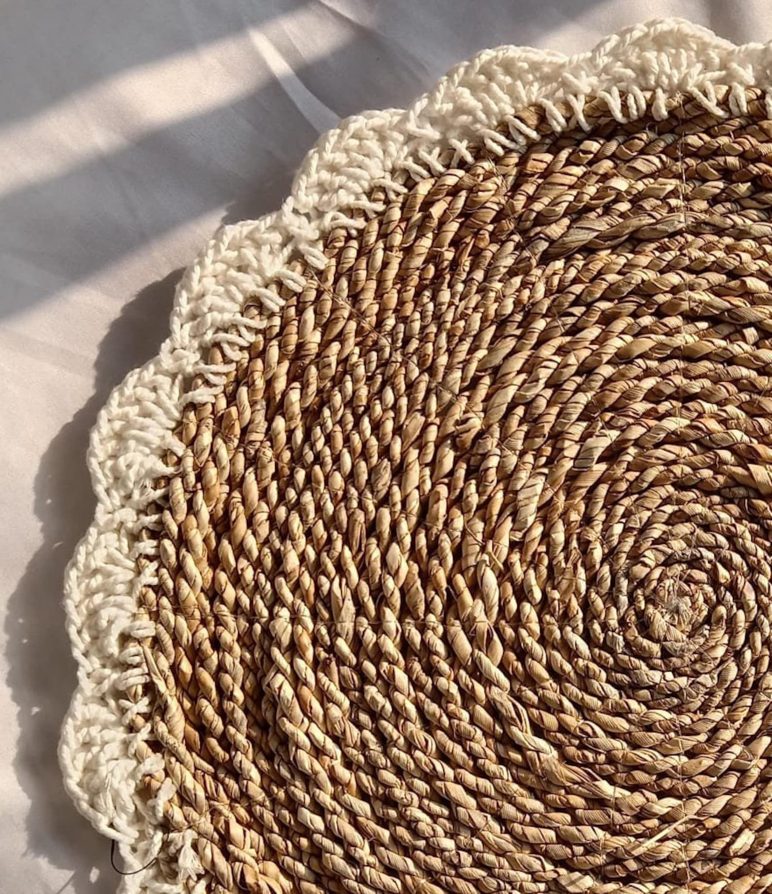 Water Hyacinth Lace Placemats Handmade Placemats Dining Etsy UK