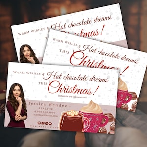 Annonces immobilières de Noël pour les fêtes de fin d'année | Idées de chocolat chaud pop par tags | Marketing pour agents immobiliers | Modèles téléchargeables et modifiables