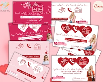 Valentine's Day Realtor Pop By Tags: Editable Template (Digital Download)