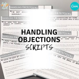 Skripts für die Handhabung von Einwänden in Grund und Boden, Verkauf von Makler, Verkauf und Verkauf von Objekten