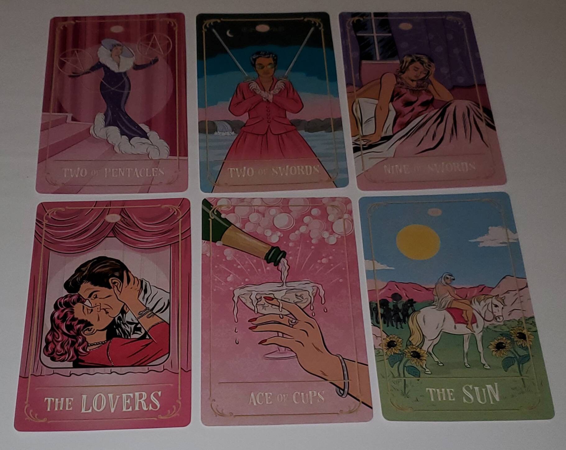 CARD DECK Tinseltown Tarot Deck 78 Cardsoriginal Etsy