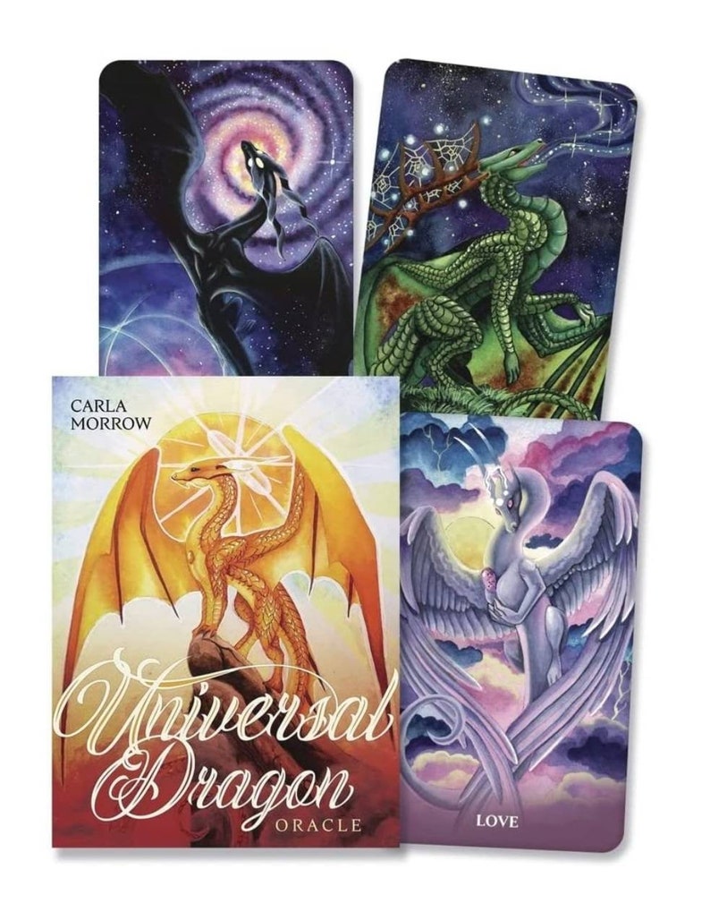 CARD DECK Universal Dragon Oracle Deck and Guidebook Set 44 Etsy