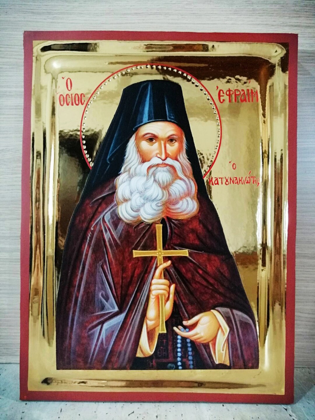 Saint Ephraim the Katounakiotis Orthodox Greek Handmade Etsy