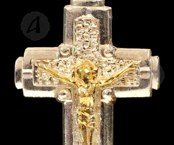 Cross Jesus Monastic Silver 925 Original Athos Monasteries