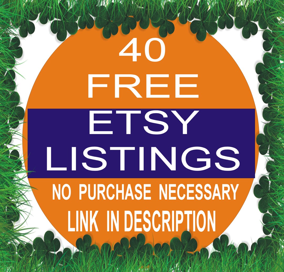 Etsy Free Listings 40 Free Etsy Listings List 40 Product Free 40