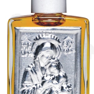 Greek Byzantine Aroma Myro Myrre Myrrh Parfüme oil blessed Holy Handmade from Mount Athos Agioreitiko + Silver Icon Christian Orthodox 1