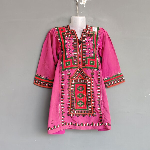 Ethnic dress, Gypsy Dress, One of a kind, vintage dress, Traditional pattern, phashik dress, Handicrafted baluchi dresses