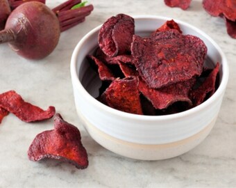 Natural Beet Root Chips, Dried Chips, Baked Chips, 100% Organic, Superior Quality {Certified Product}