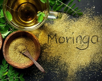 Moringa leaf powder, Moringa Oleifera, Dried Powdered Moringa, Best for Digestion, Superior Quality {Certified Product}