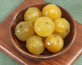 Sweet Amla Murabba (Indian Gooseberry Murabba) Homemade Sweet for Kids, Adult and Old Age