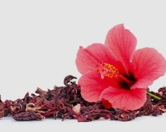 Hibiscus Dried Flower Loose Herbal tea, Organic Herb, Superior Quality {Certified Product}