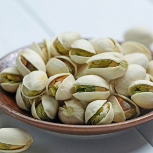 Greek Pistachio Aegina Baked & Unsalted Shelled Premium Quality Healthy Snack Harvested 2023 Certified Product image 1