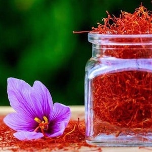 Organic Saffron Natural Kesar Corocus Sativus 100% Pure and natural premium Saffron Indian image 1