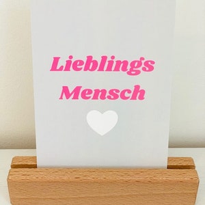 Mapa LIEBLINGSMENSCH A6 gris/rosa