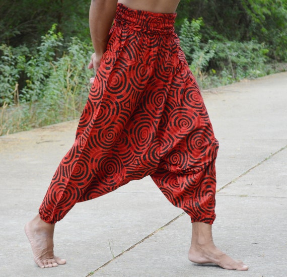 Indian Handmade Cotton Harem Pants Solid Cotton Bohemian Pant, Unique  Cotton Trouser, Gift for Her, Stretchy Pant, Jalebi Print, Yoga Pants - Etsy