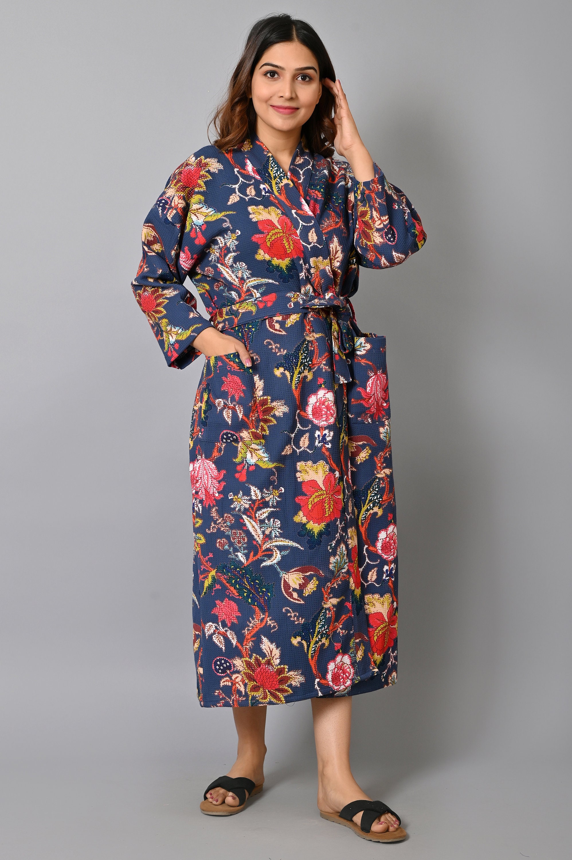 Buy 100% Waffle Kimono, Bridesmaid Gifts Robes, Turkish Linen Robe