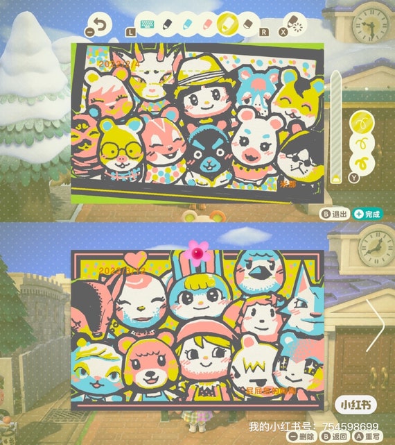 Animal Crossing Bulletin Board Art Commission Island Rep Etsy