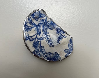 Zilveren decoratieve oesterschelp sieraden schaaltje | Cadeau voor haar | Cadeau voor mama