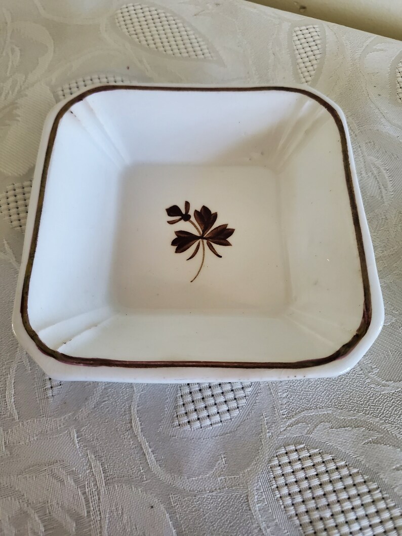 Trio of Antique Tea Leaf Ironstone Nut Dishes Etsy