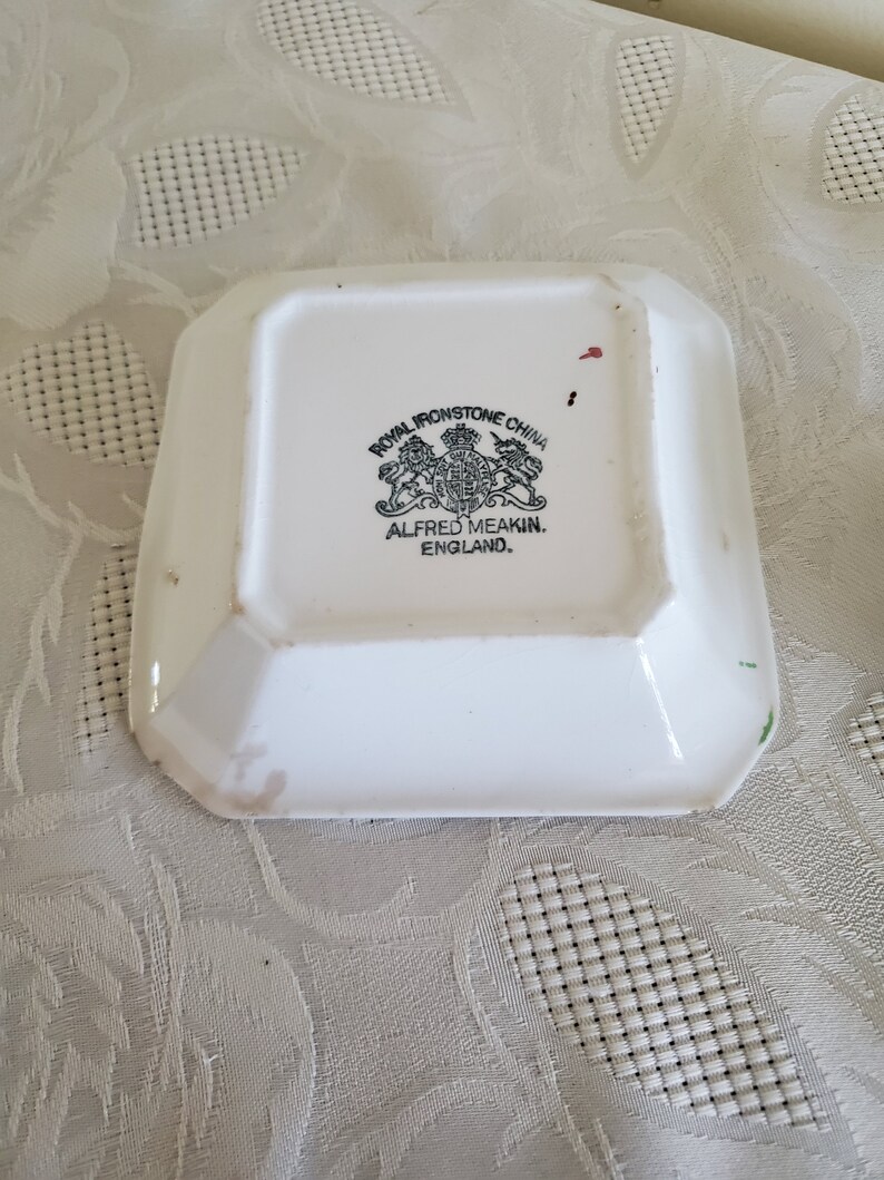 Trio of Antique Tea Leaf Ironstone Nut Dishes Etsy